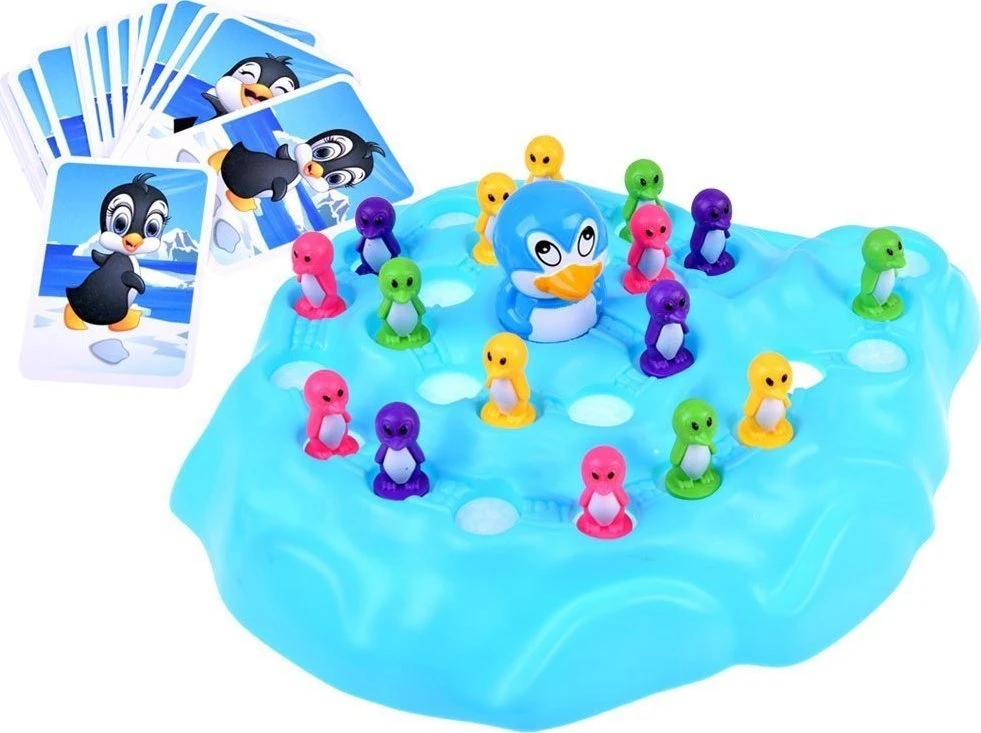 Jokomisiada Penguins ant ledkalnio arkados žaidimo