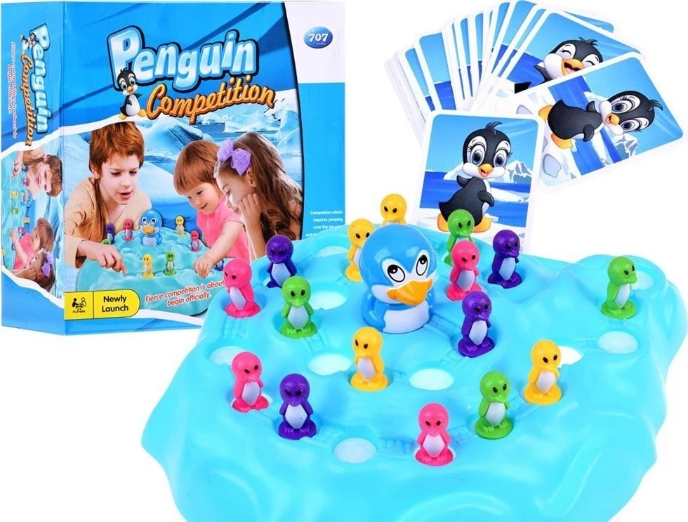 Jokomisiada Penguins ant ledkalnio arkados žaidimo