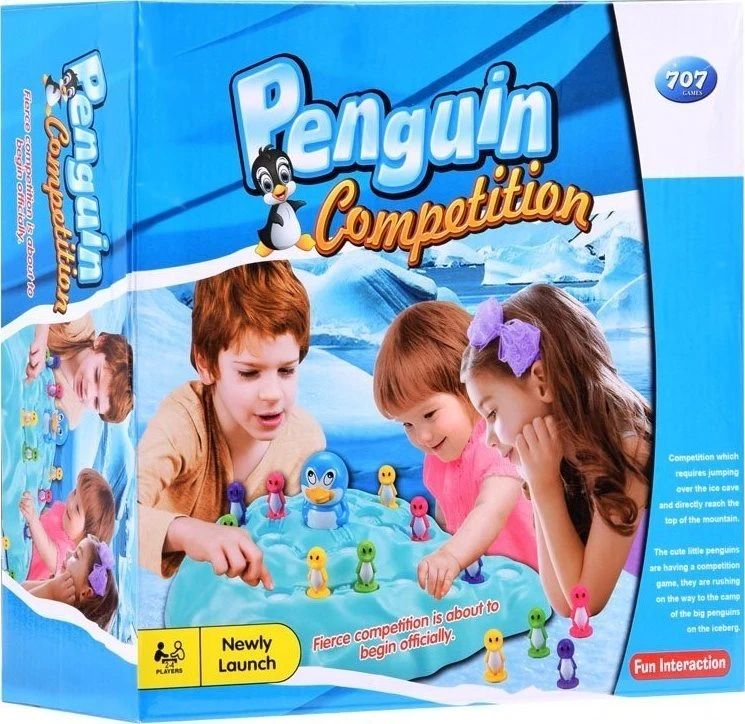 Jokomisiada Penguins ant ledkalnio arkados žaidimo