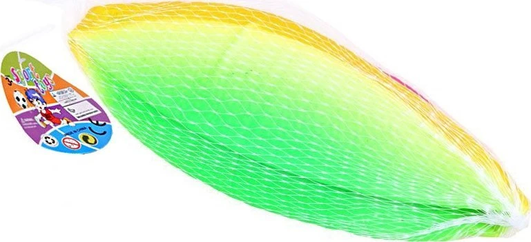 Jokomisiada Guminis spalvingas vaivorykštinis lengvas linksmas žaidimo kamuolys 9" 23 cm vaikams SP0794
