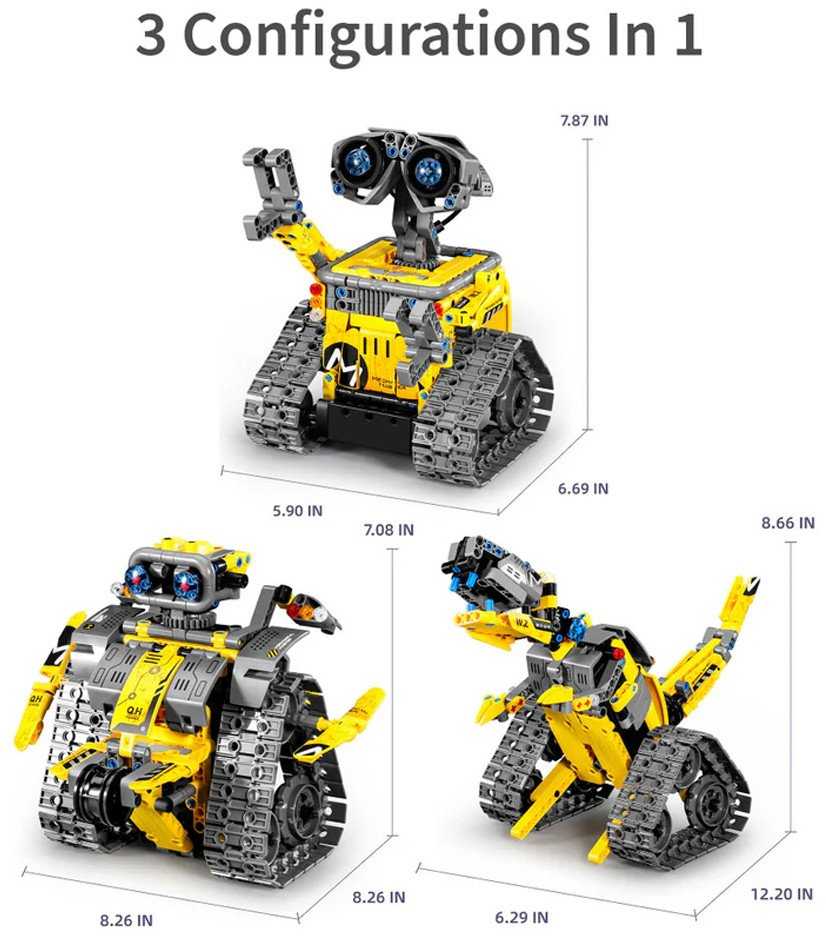 IM MASTER iM.Master RC Robot geltoni 4 viename kaladėlės, 560 detalių