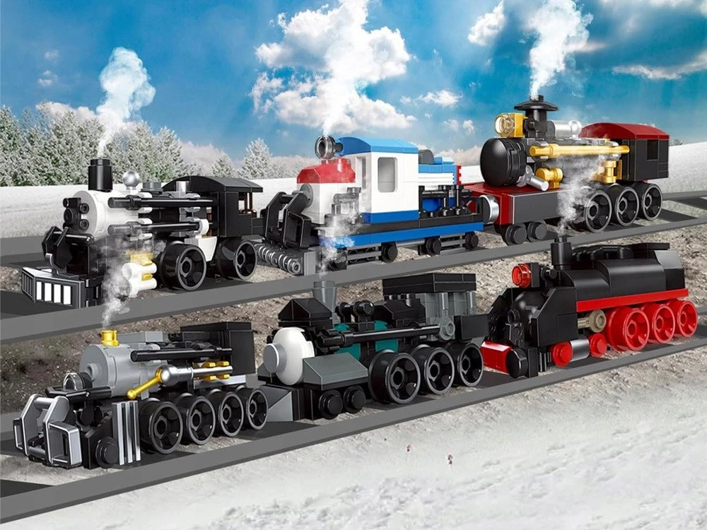 Jokomisiada MINITRAIN konstrukciniai kaladėlės - įvairūs modeliai iš serijos: mini traukinys ZA5759