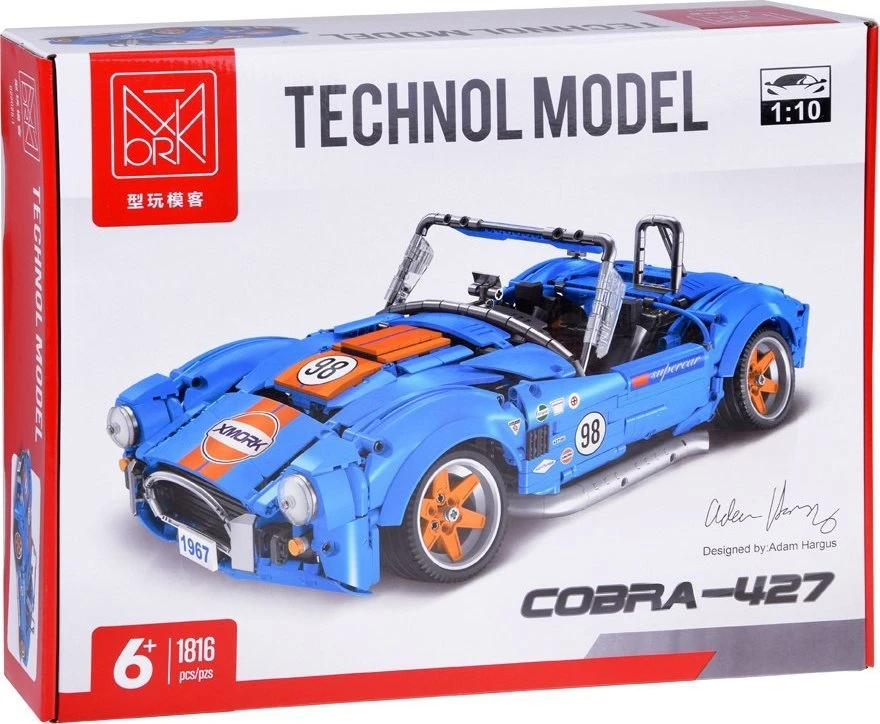 Jokomisiada Techniniai blokai 1816 dalių sportinis automobilis Cobra-427 ZA5307