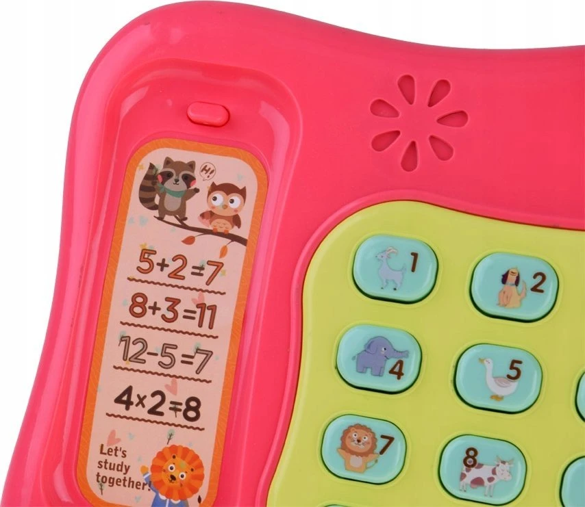 Jokomisiada Spalvingas mygtukinis telefonas groja melodijas ir šviesas ZA4625