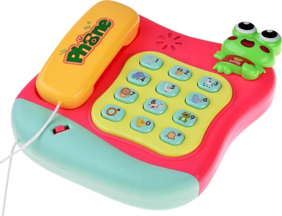 Jokomisiada Spalvingas mygtukinis telefonas groja melodijas ir šviesas ZA4625