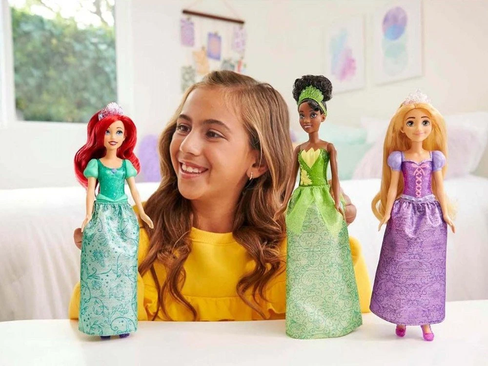Mattel Disney Princess 3 lėlių rinkinys: Ariel + Tiana + Rapunzel ZA6036