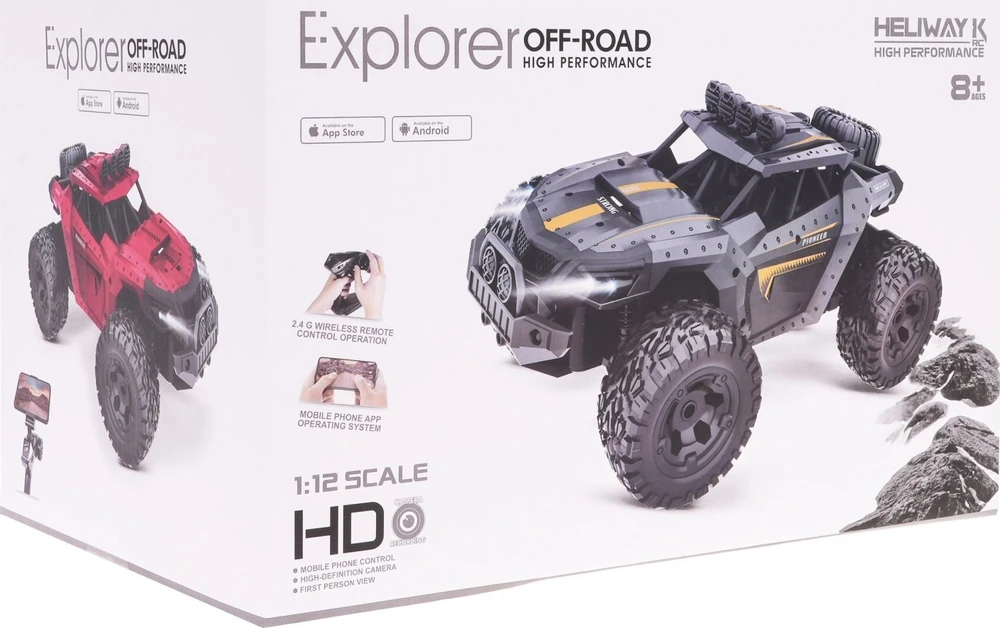 Ramiz Valdomas MEGA Crawler PIONEER su kamera