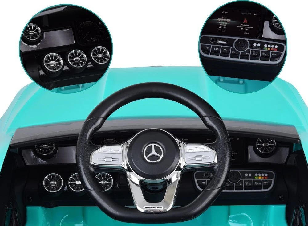 Akumuliatorinis sportinis automobilis vaikams Jokomisiada Mercedes AMG CLA 45s PA0307 | spalva: žydra