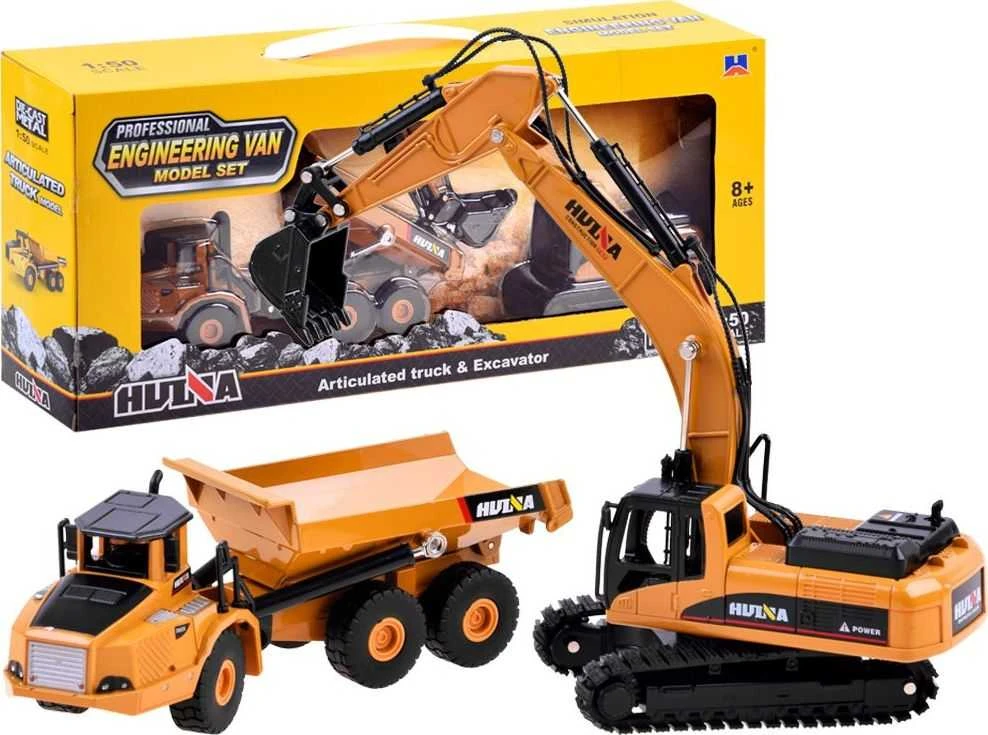 Jokomisiada Metal excavator + tipper set models ZA3910