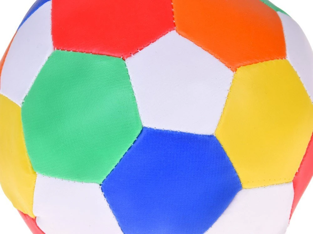 Jokomisiada Minkštas spalvingas pliušinis kamuoliukas, pagamintas iš eko odos, 15 cm, skudurėlis ZA5682