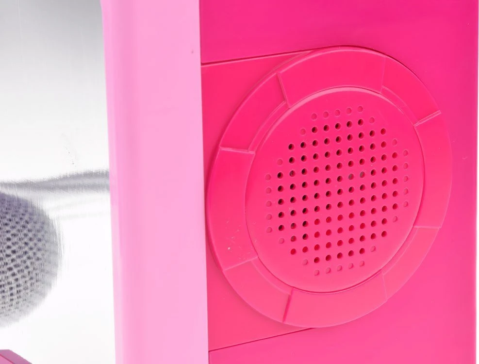 Jokomisiada Rožinė Muzikinis garsiakalbis „Rožinė Boombox“ vaikams, sergantiems mikrofonu,