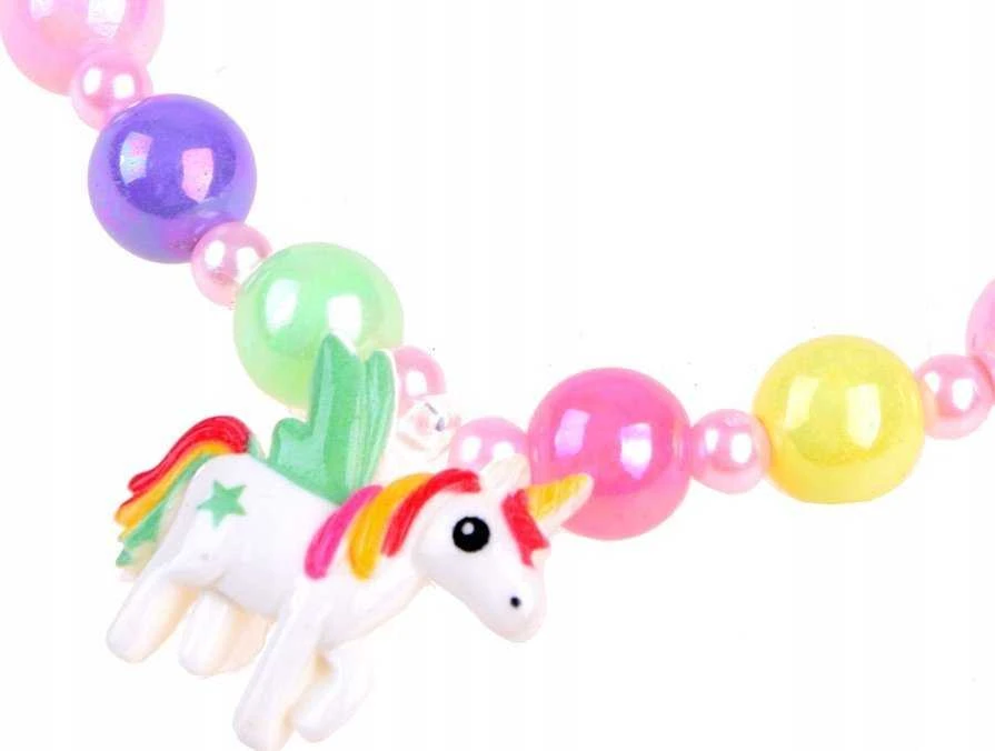 Jokomisiada UNICORN hairband + jewelry: pakabukas and 2x ring ZA3794