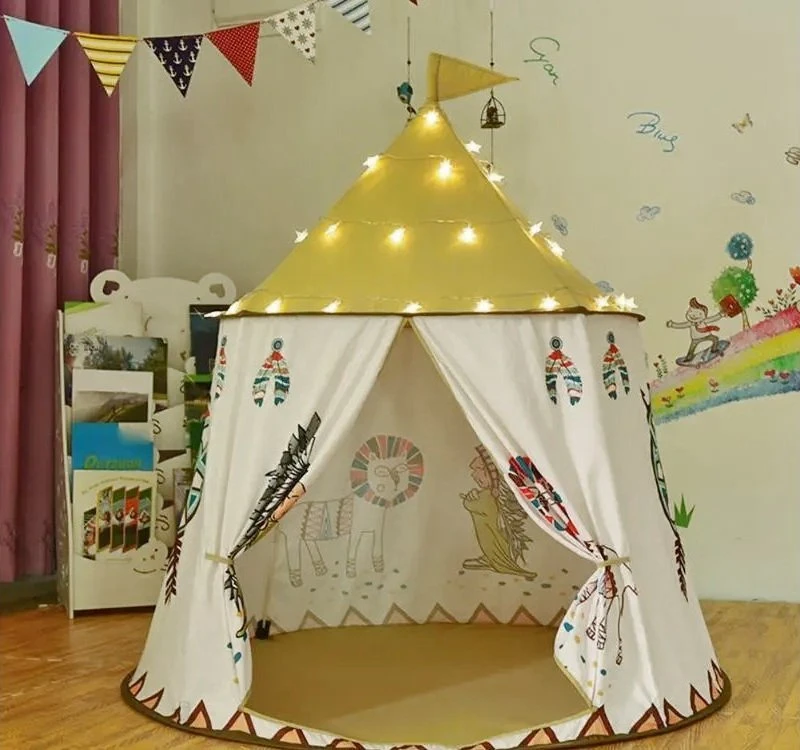 Jokomisiada Indiška tipi palapinė, apvali žaidimų palapinė vaikams ZA4940