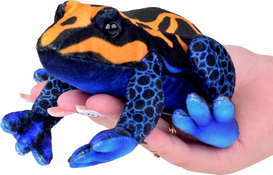 Beppe Plush toy Frog oranžinis and juodas 13cm colorful frog 14120