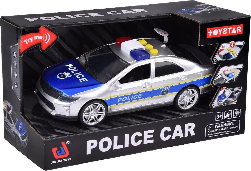 Jokomisiada Policijos automobilis policijos automobilis skleidžia šviesos garsus atidarant duris ZA5221