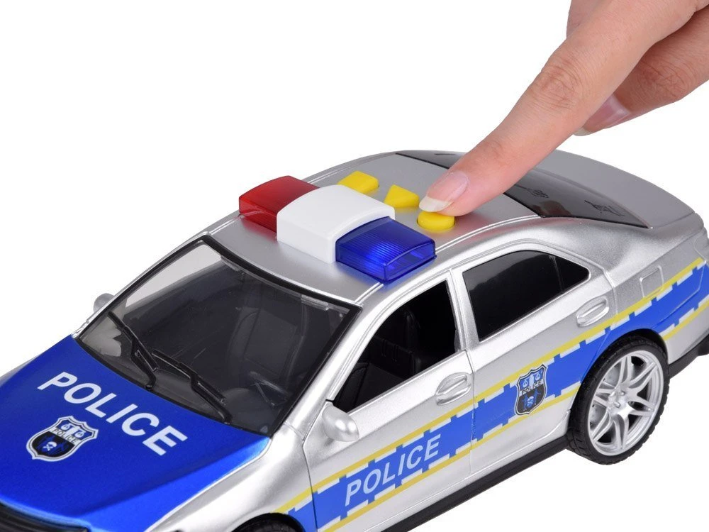Jokomisiada Policijos automobilis policijos automobilis skleidžia šviesos garsus atidarant duris ZA5221