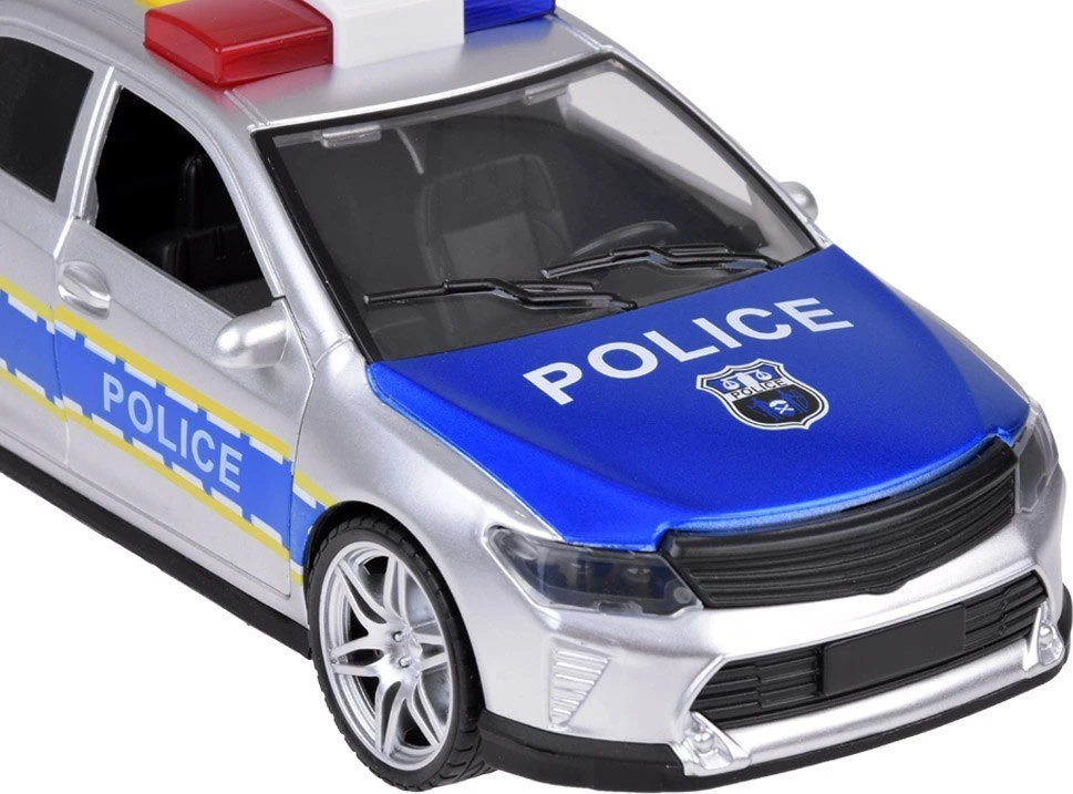 Jokomisiada Policijos automobilis policijos automobilis skleidžia šviesos garsus atidarant duris ZA5221