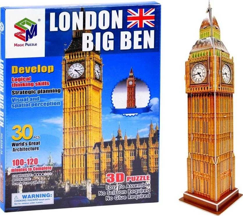 Jokomisiada 30 dalių 3D dėlionė London Big Ben ZA3802
