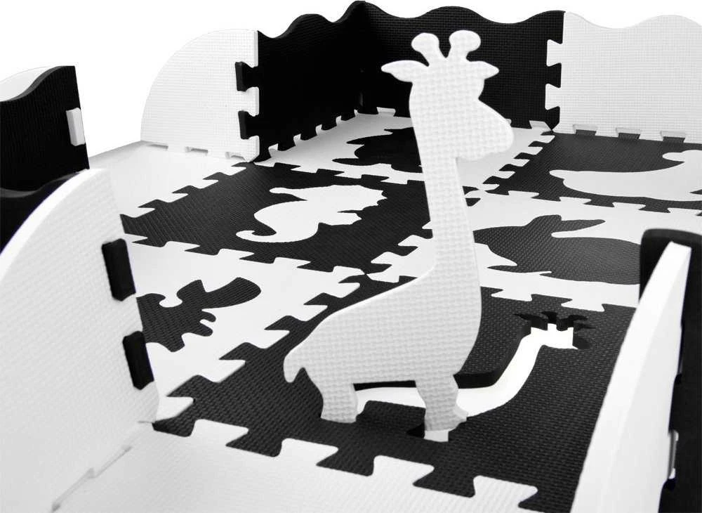 Jokomisiada Dėlionė FOAM Contrast Mat Animals Shapes