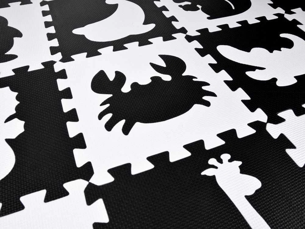 Jokomisiada Dėlionė FOAM Contrast Mat Animals Shapes
