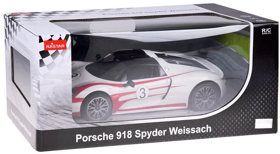 Jokomisiada Rastar nuotolinio valdymo automobilis Porsche 918 Spyder 1:14 nuotolinio valdymo pultas su šviesomis
