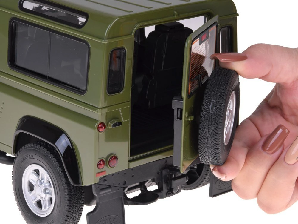 Jokomisiada Rastar nuotolinio valdymo automobilis Land Rover Defender 1:14 nuotolinio valdymo pultas su šviesomis RC0712