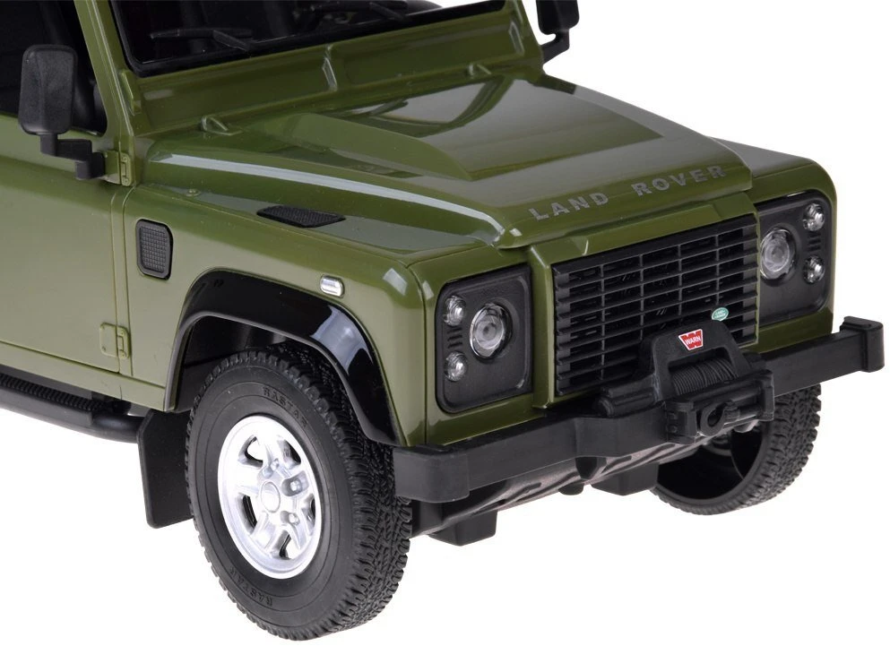 Jokomisiada Rastar nuotolinio valdymo automobilis Land Rover Defender 1:14 nuotolinio valdymo pultas su šviesomis RC0712
