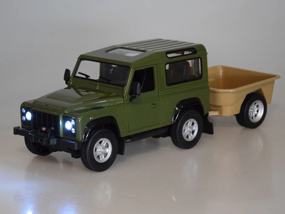 Jokomisiada Rastar nuotolinio valdymo automobilis Land Rover Defender 1:14 nuotolinio valdymo pultas su šviesomis RC0712