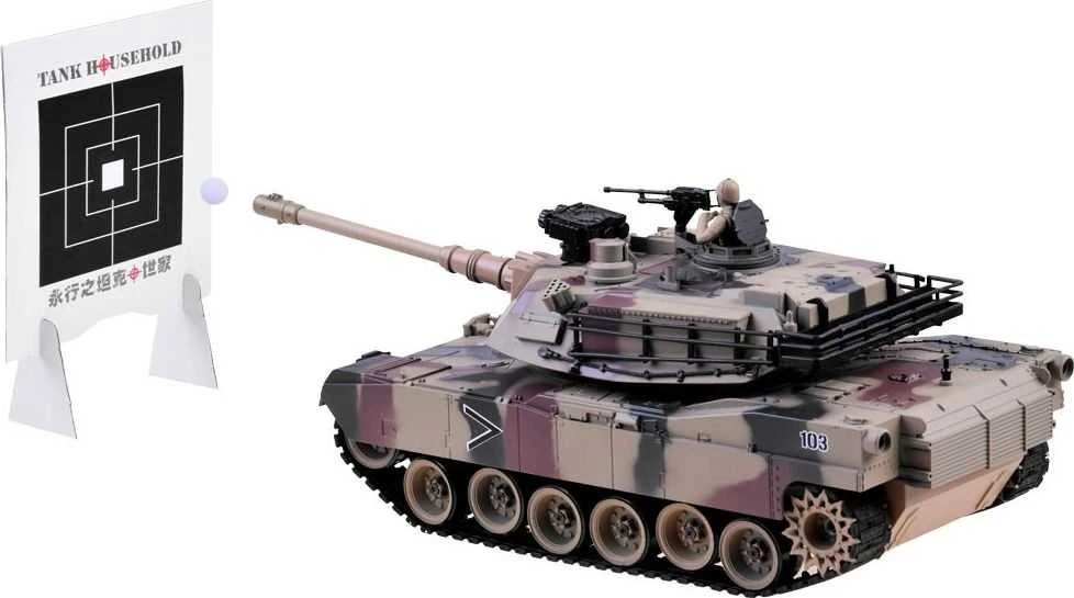Jokomisiada REALISTINIS JAV TANKAS M1A2 ŠAUDYMAS + nuotolinio valdymo pultas RC0252MO