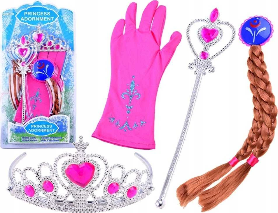 Jokomisiada Rinkinys princesės su pasakomis Crown Hair ZA3967