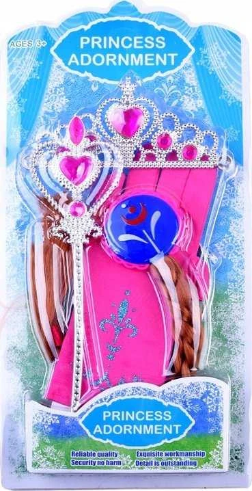 Jokomisiada Rinkinys princesės su pasakomis Crown Hair ZA3967