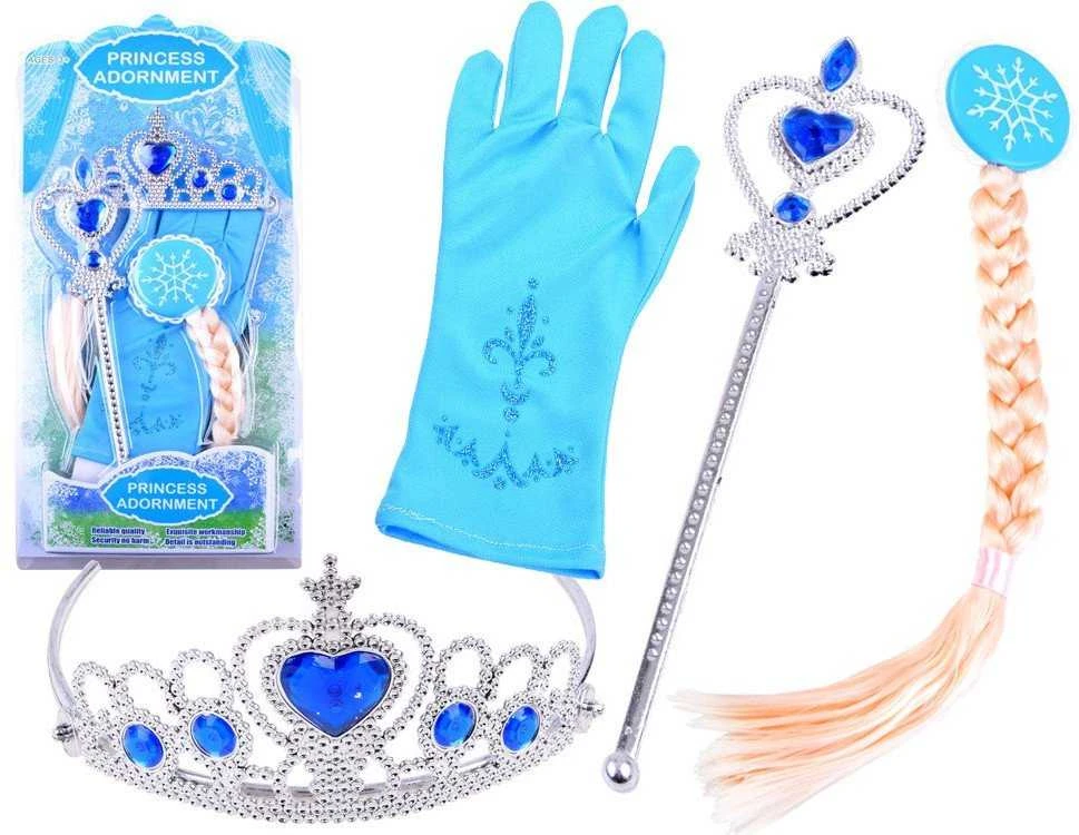 Jokomisiada Rinkinys princesės su pasakomis Crown Hair ZA3967