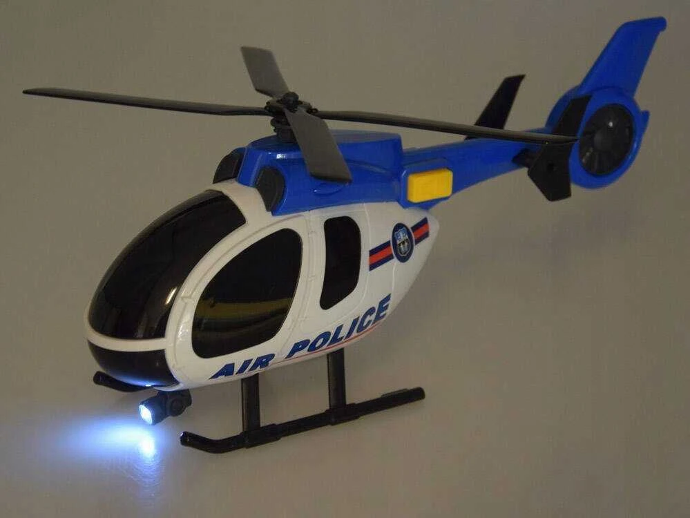 Jokomisiada Policijos transporto priemonių rinkinys Auto Helicopter Sound Light ZA4626