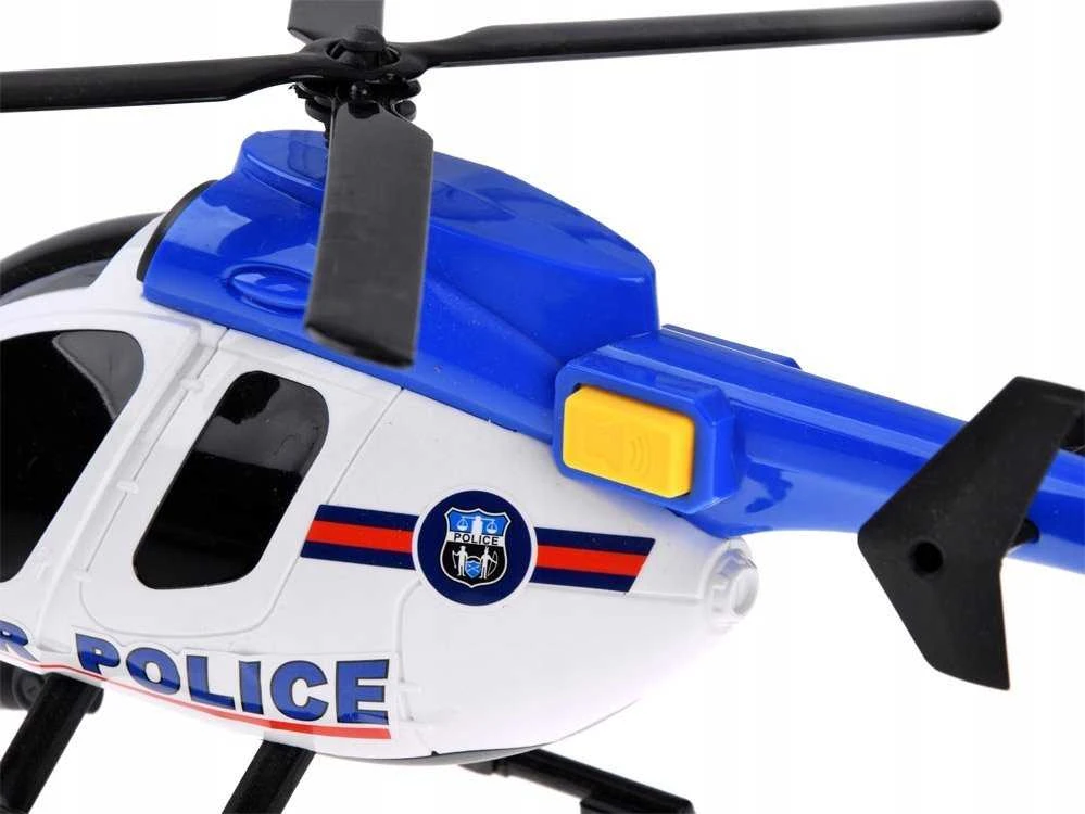 Jokomisiada Policijos transporto priemonių rinkinys Auto Helicopter Sound Light ZA4626