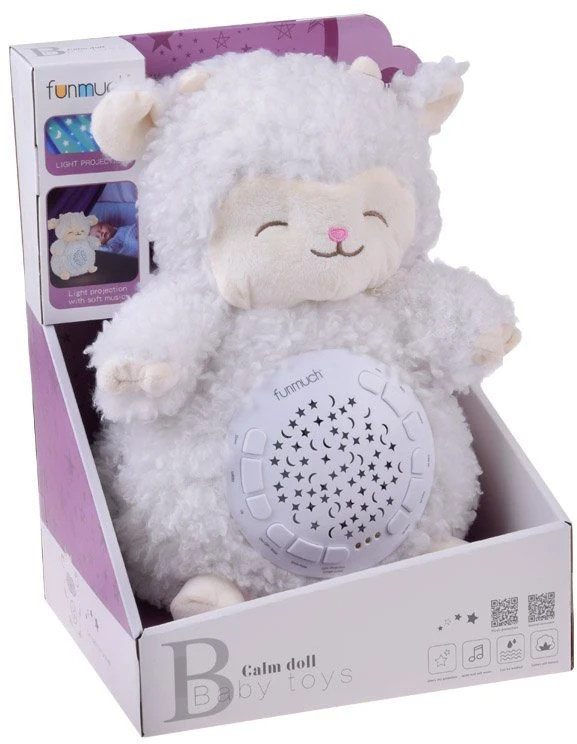 Jokomisiada Soft SHEEP Star Projektorius - 20 skirtingų lopšinių + garsai ZA5750