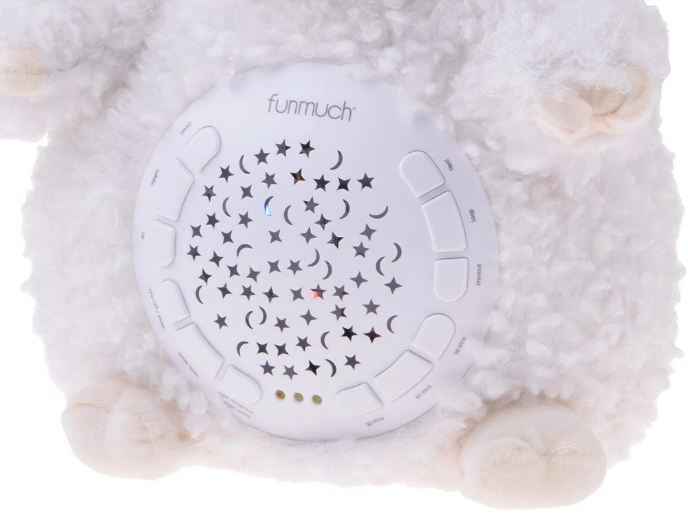 Jokomisiada Soft SHEEP Star Projektorius - 20 skirtingų lopšinių + garsai ZA5750