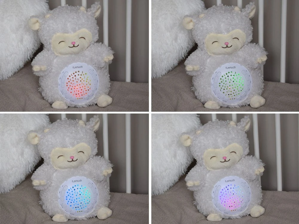 Jokomisiada Soft SHEEP Star Projektorius - 20 skirtingų lopšinių + garsai ZA5750