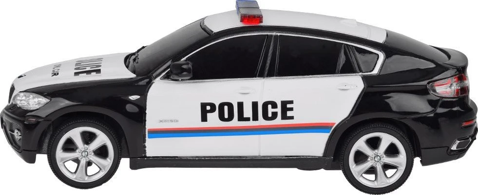 Jokomisiada BMW X6 sportinis policijos automobilis su nuotolinio valdymo pulteliu RC0660 CY