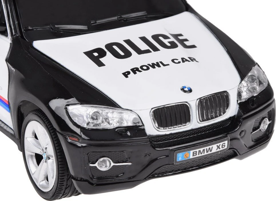 Jokomisiada BMW X6 sportinis policijos automobilis su nuotolinio valdymo pulteliu RC0660 CY