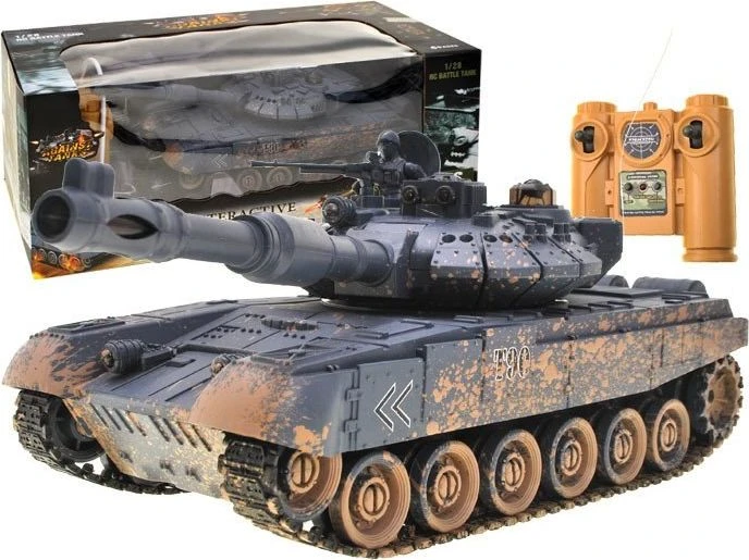 Jokomisiada kontroliuojamas TANK T90 šaudo važiuoja apšviestas RC0373