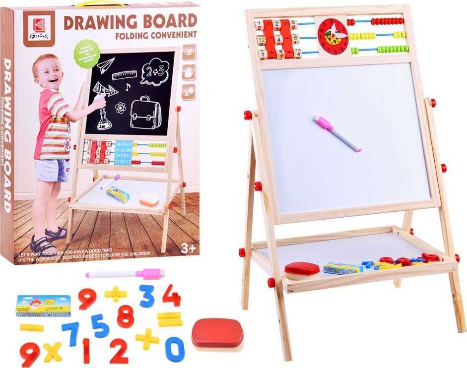 Jokomisiada 2-in-1 kreidos magnetinė lenta + TA0083 numeriai