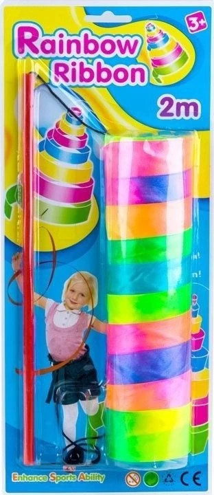 Jokomisiada RAINBOW Vaivorykštės skara juostelė gimnastė ZA2121