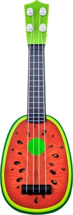 Jokomisiada vaisių gitara vaikams 37 cm IN0033 – Ukulele ARBŪZO STILIUS