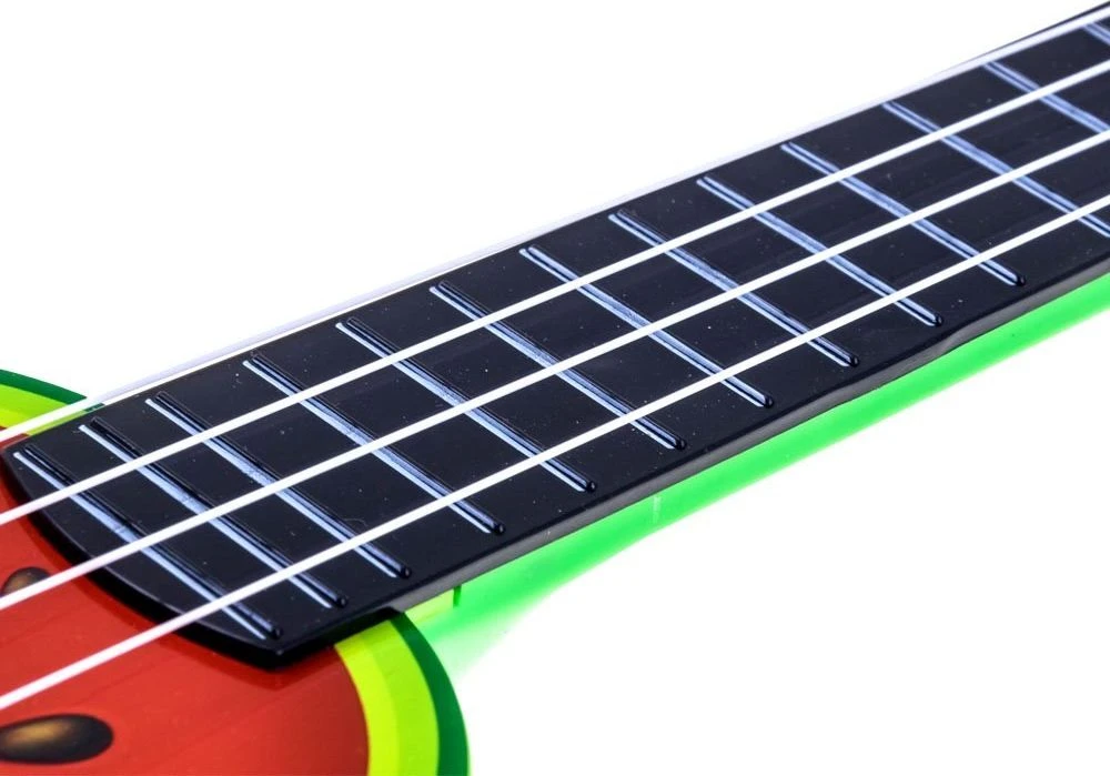 Jokomisiada vaisių gitara vaikams 37 cm IN0033 – Ukulele ARBŪZO STILIUS
