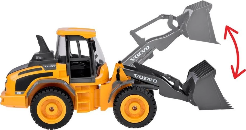 Jokomisiada VOLVO buldozeris 1:16 Nuotoliniu būdu valdomas judantis + šviesa + garsas RC0690