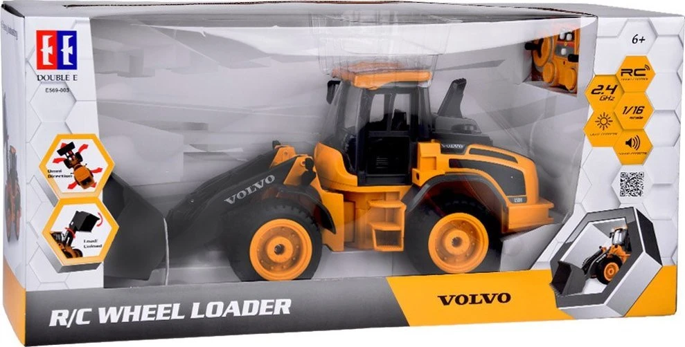 Jokomisiada VOLVO buldozeris 1:16 Nuotoliniu būdu valdomas judantis + šviesa + garsas RC0690
