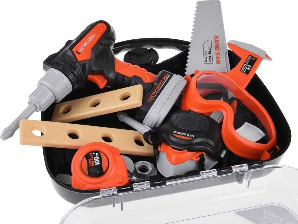 Jokomisiada „Handyman“ komplektas kilnojamojo atsuktuvo matuoklio pjūklo akiniai