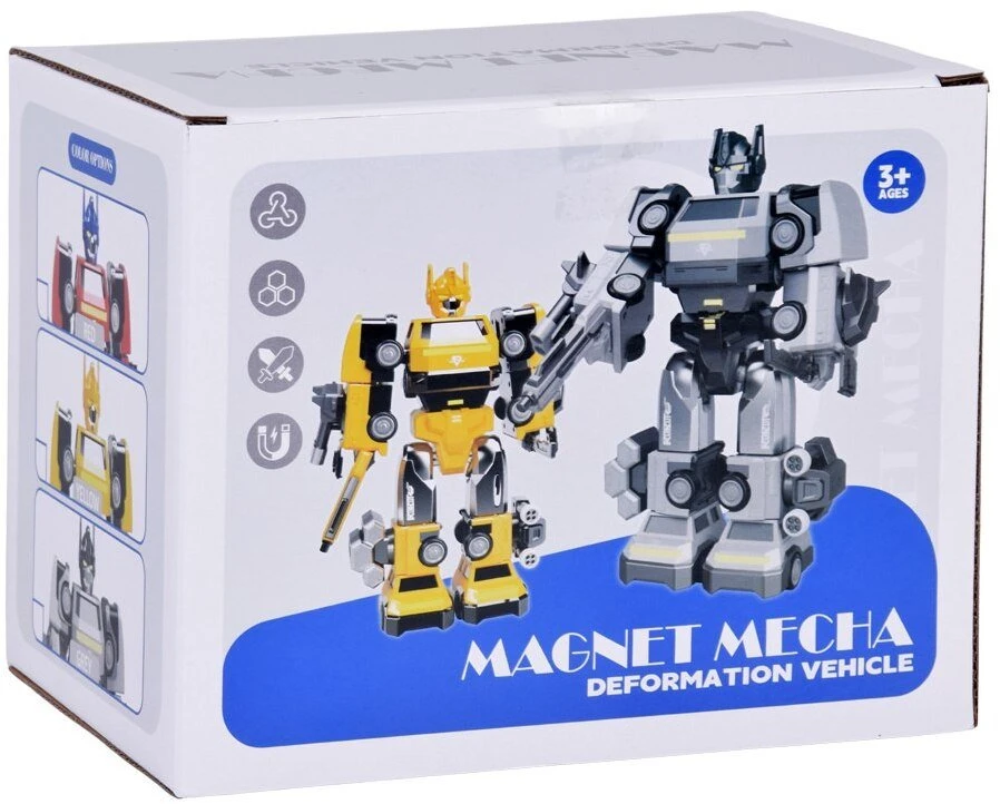 Jokomisiada Magnetinis transformerinis robotas žaislas – didelė veiksmo figūrėlė – priedai ZA6009