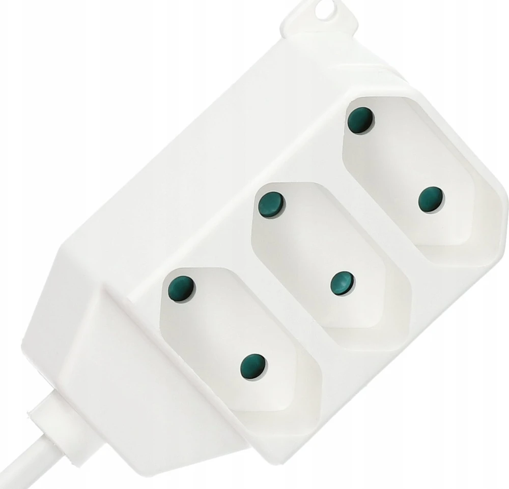 Jonex Prailginimo laidas 3 lizdų b/u Euro 2.5A 3m /OMYp 2x0.75/ baltas PS-362 P