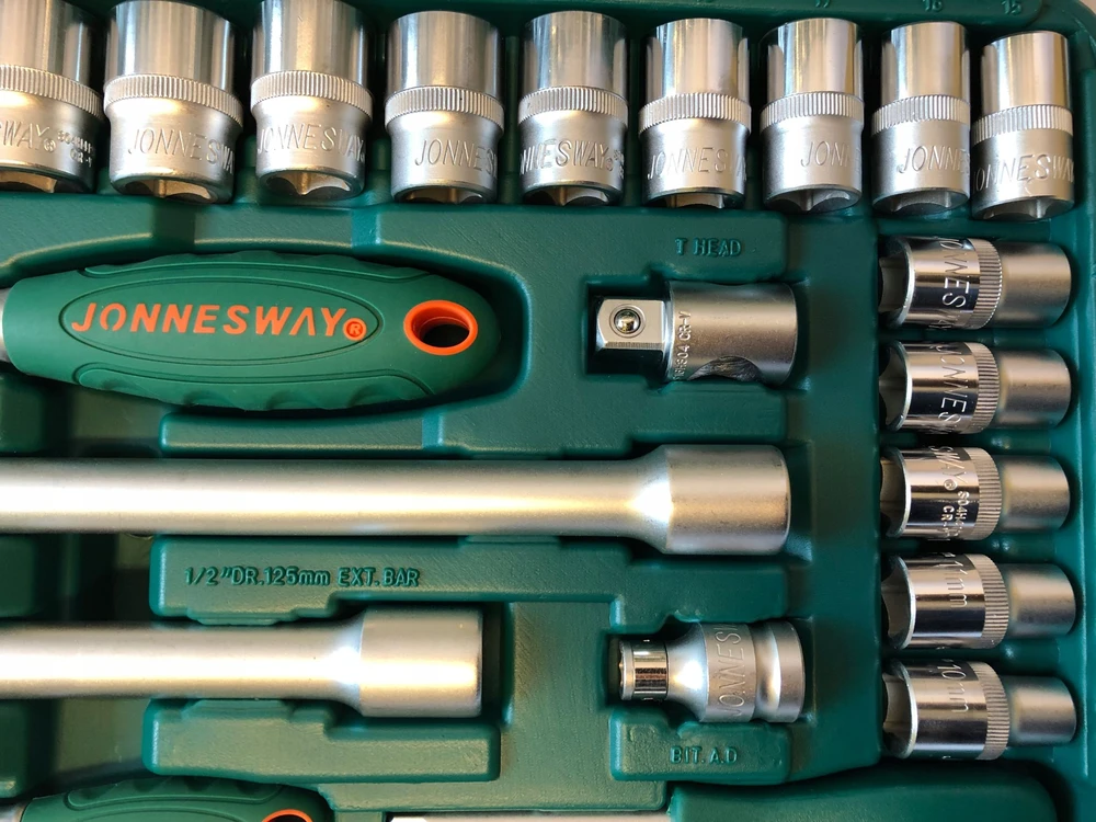 JONNESWAY Rinkinys KLUCZY 94 vnt. (1/4"-1/2") S04H52494S